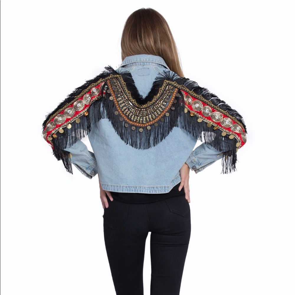 Women Jean Jacket unique style for party